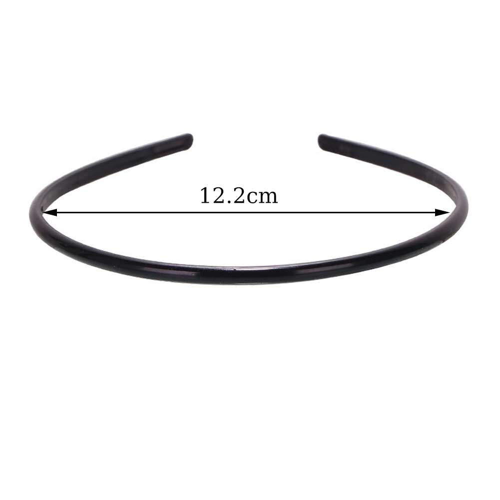 Bandeau large noir Simple 0.5/0.6/0.8/1.2/2/2.5cm, bandeau en plastique pour filles et femmes, cerceau de tête antidérapant à dents, accessoires pour cheveux DIY: GRIS
