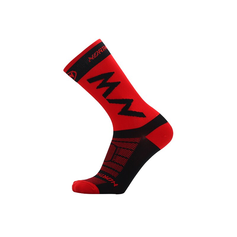 Nuevos calcetines transpirables de Deportes de bicicleta para hombres y mujeres calcetines de fútbol y baloncesto para 39-46: red