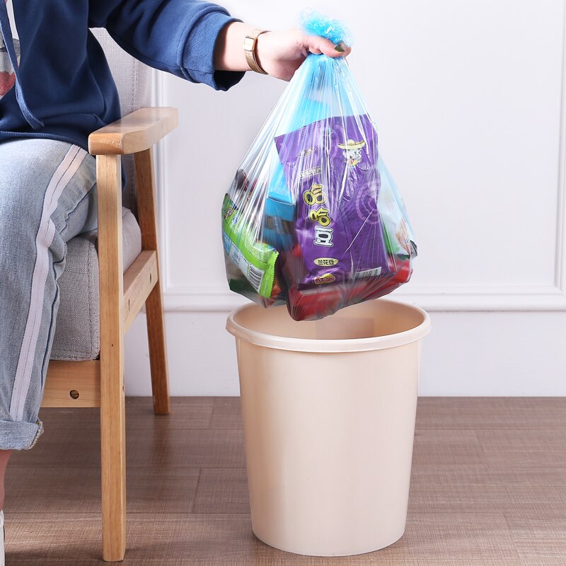 50pcs/Roll 45x50cm Kitchen Thicker Storage Plastic Bags Household Large Garbage Bags Diaper Disposal Bag Rubbish Bag