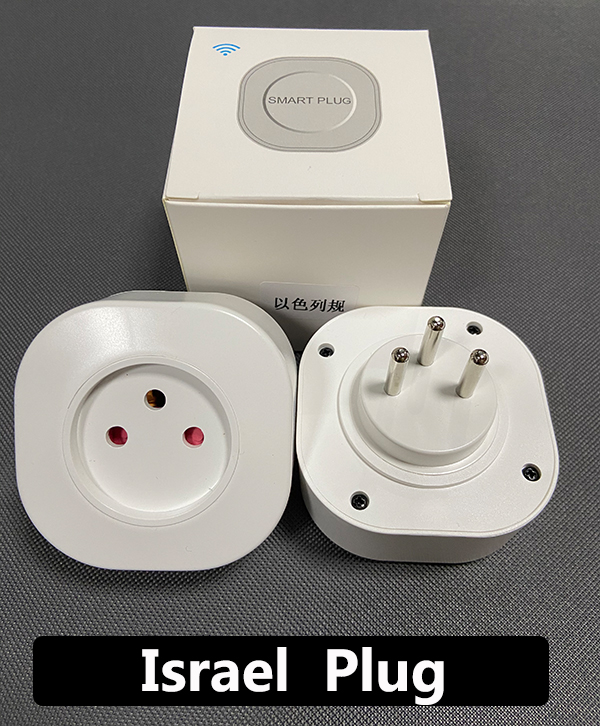 16A Israel Smart Wifi Power Plug Smart Wifi Wireless Socket Outlet Work with Alexa Google Home Assistant Tuya SmartLife APP: 3PCS / Type 1