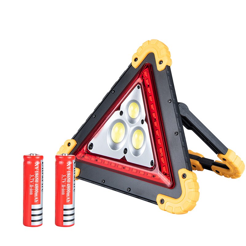 Foxanon 2500 4000 lumen led arbetsljus 30w 50w cob led ficklampa nödljus bilinspektion reparation handhållen arbetslampa: 50w med batteri