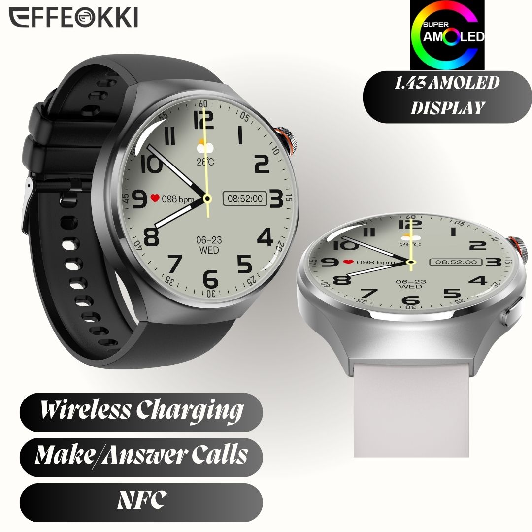 zawodowiec na wolnym powietrzu Smartwatch wojskowy Bluetooth połączenie 1.43 "ekran Amoled opaska monitorująca aktywność fizyczną duży, wytrzymały inteligentny zegarek NFC