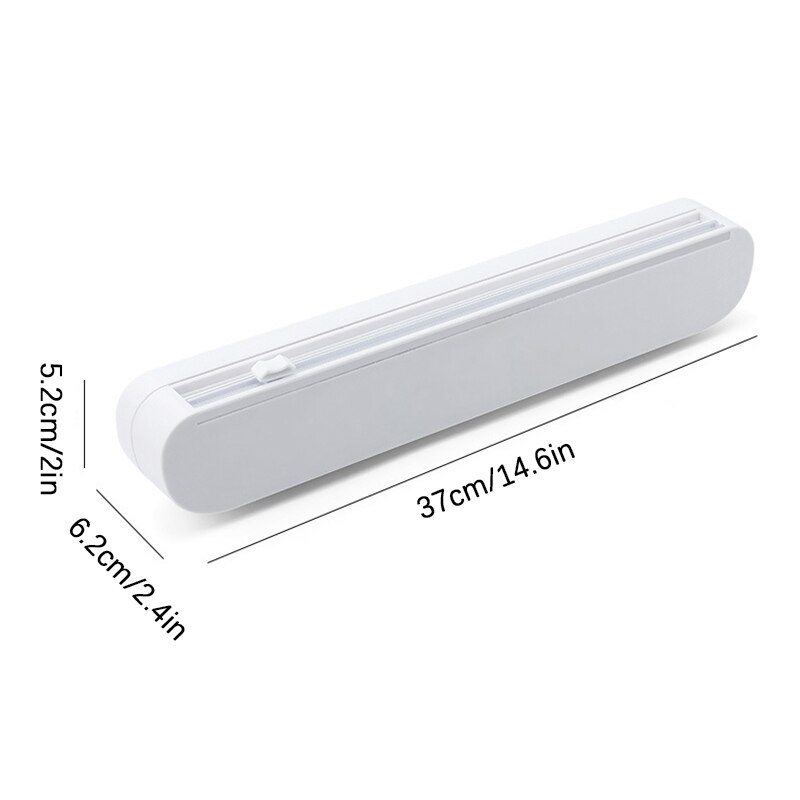 Envoltorio de plástico para alimentos de muebles cortadora de película de papel de aluminio de cocina dispensador de Film de plástico con copa de succión herramienta de cocina