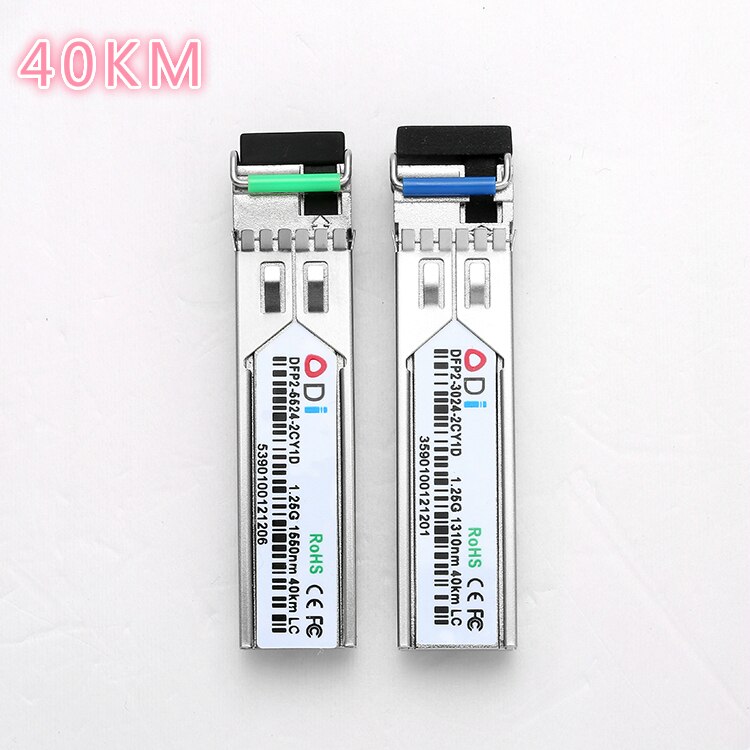 LC SFP Fiber optic module 1.25G LC 20/40/60/80/100KM 1310/1490/1550nm Single Fiber SFP Optical Module Transceiver FOR ONU OLT