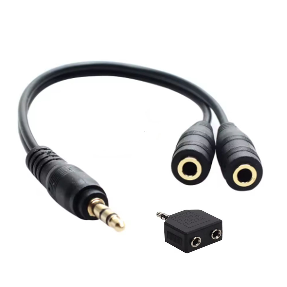 RCA-Kabel, 3,5-mm-Klinkenstecker, Stereo-Audiokabel auf 2 RCA-Buchse, Buchse auf Stecker auf Kopfhörer, AUX-Y-Adapter für DVD-Verstärker: Grün