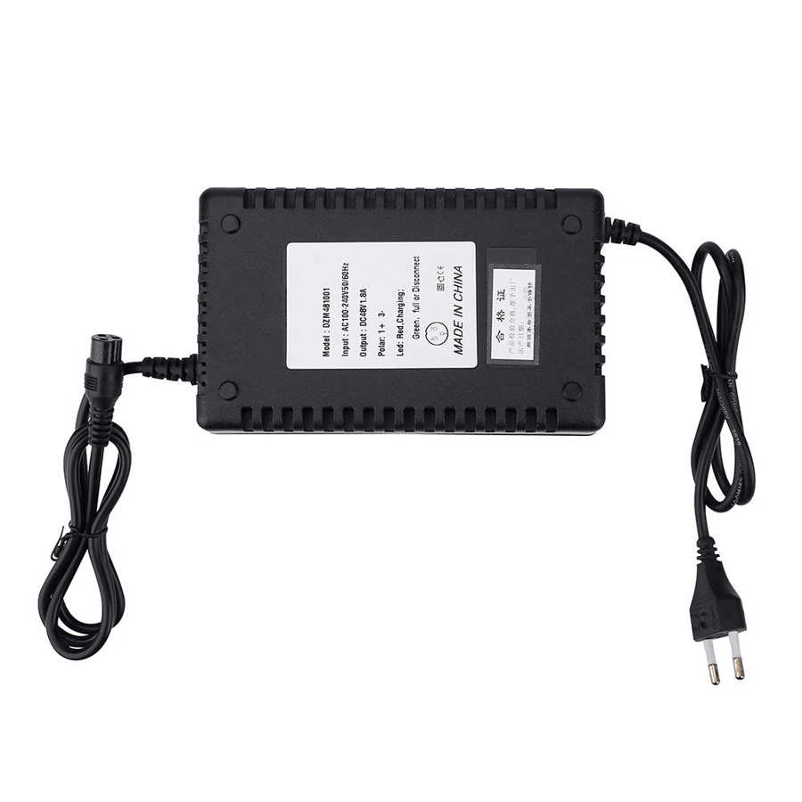 Cargador de batería de bicicleta eléctrica, 36V, 48V, 1,8a, accesorios para bicicleta eléctrica, seguridad ZH