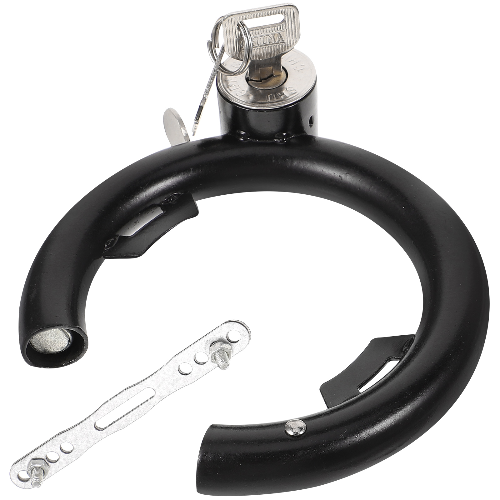 Candado de acero inoxidable para bicicleta, candado para patinete eléctrico, candado para bicicleta, candado redondo multifunción, candado portátil para ciclo, disco de uso diario