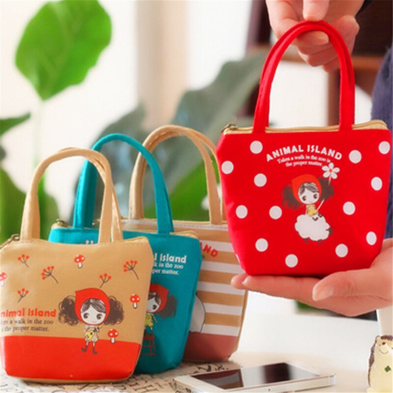 nette Mädchen Geldbörse Karikatur Mini Handtasche Für freundlicher Leinwand Tasche Headset Taschen Frauen Kleine Kawaii Brieftasche Reißverschluss Tasche tasche