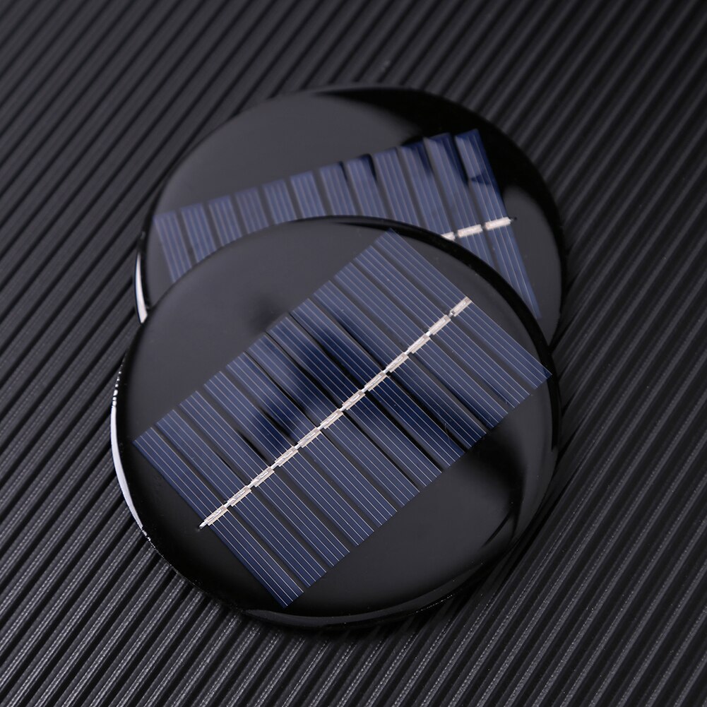 Panneau solaire rond 6V 0.8W 100mm, Module de voyage extérieur, chargeur solaire pour bricolage, projets d&#39;éclairage solaire, alimentation spéciale