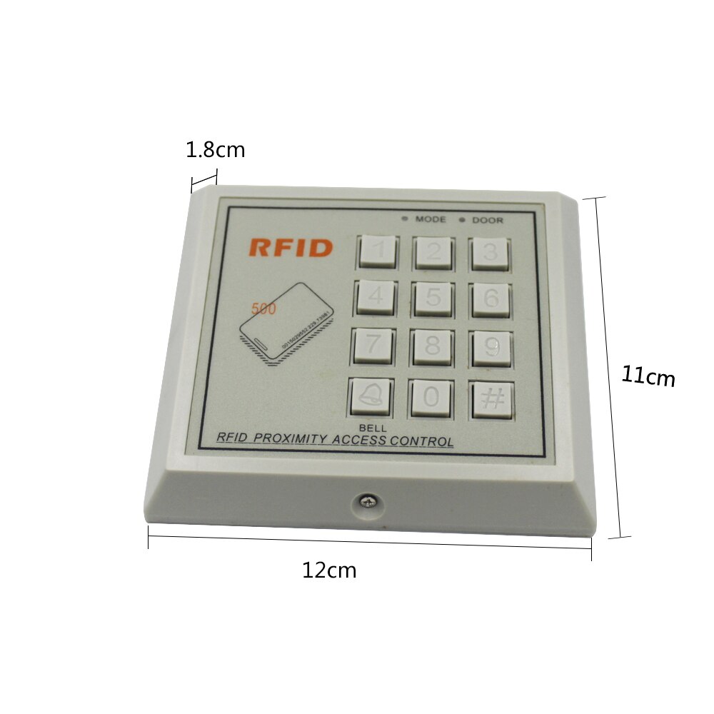 125Khz RFID Keypad Access Control System Device Machine RFID Card Reader Door Lock System 500 users