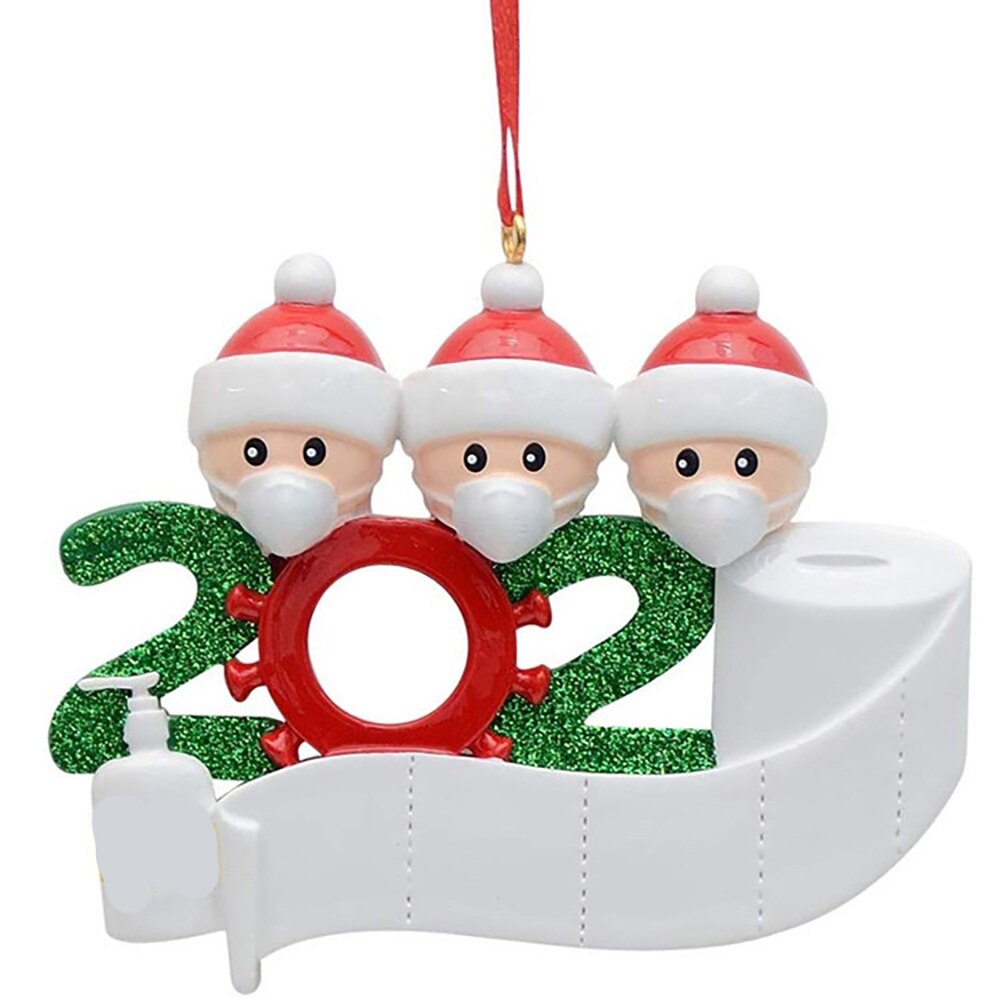 Sødt legetøj julepynt gør det selv navn velsignelser pvc maske snemand juletræ hængende vedhæng sødt julepynt børn: Som vist 1