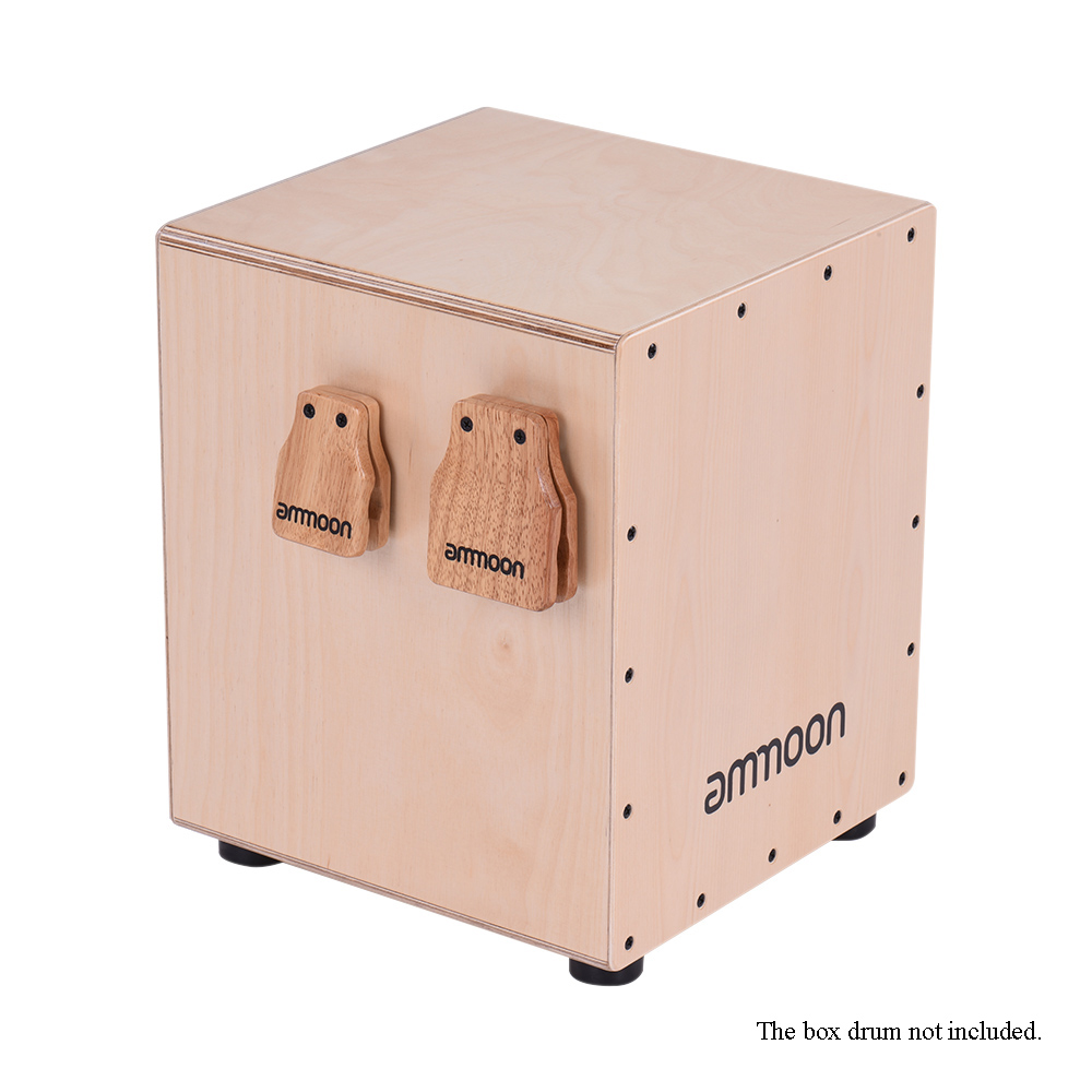 Ammoon duże i średnie 2 szt. Kachon skrzynka bęben towarzysz akcesoria kastanety na ręczne instrumenty perkusyjne