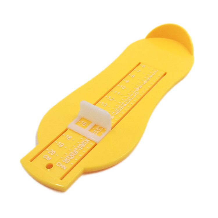 Aag Baby Voet Maatregel Heerser Kind Voet Lengte Maatregel Gauge Schoenen Maat Meten Apparaat Kids Schoenen Fittings Rekenmachine Tool: MAAG566-yellow