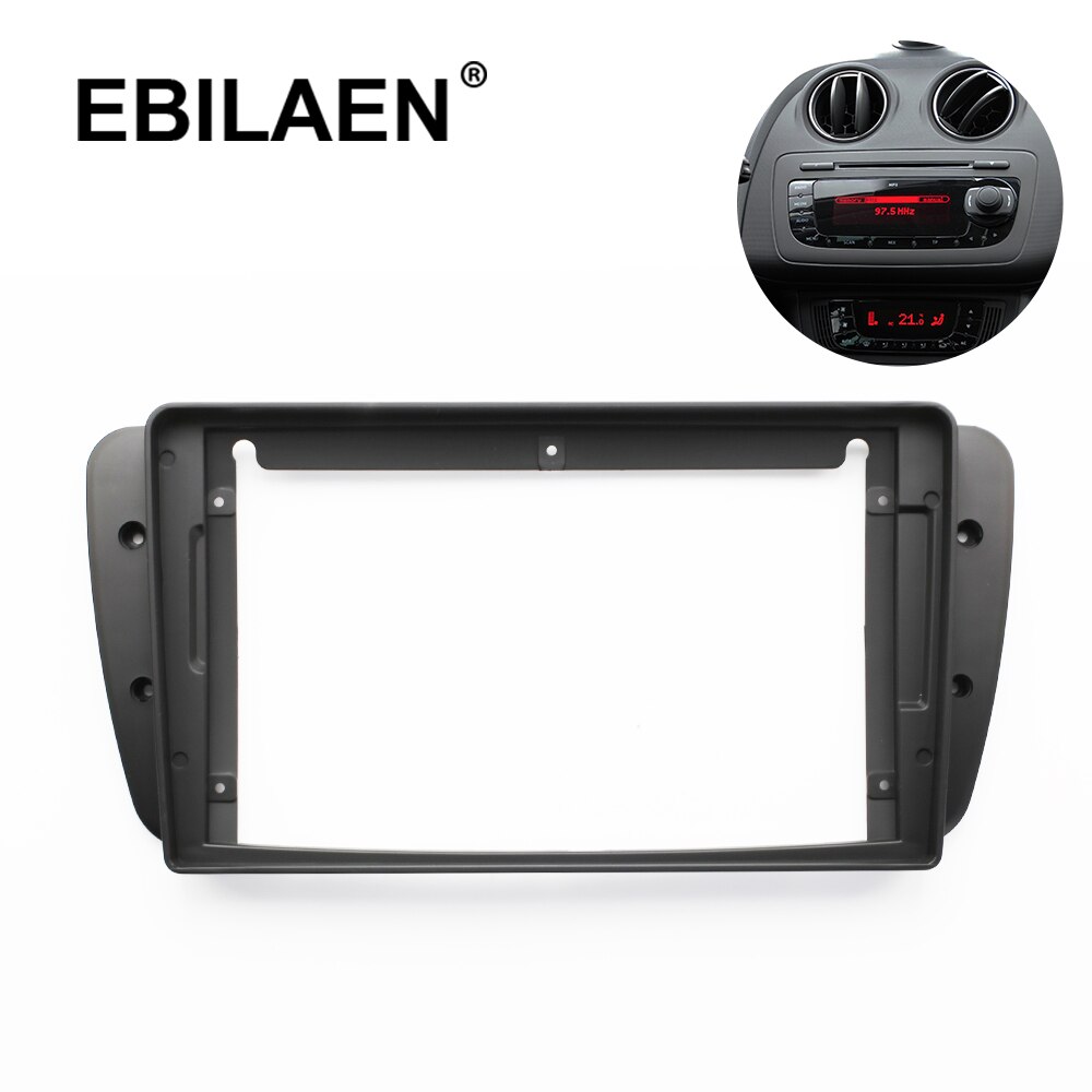 9 tommer bilradio fascias ramme til seat ibiza 6j stereo panel instrumentbræt installation trim gps dvd tilbehør