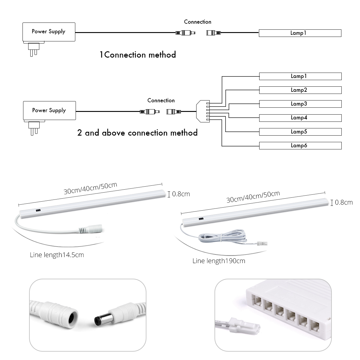 LED-Leuchten, starre Streifen, Barra de LUCES, LED-Leiste für die Aufbewahrung von Küchenschränken, parallele Beleuchtung, DC12 V, Handfeger-Bewegungsmelder-Röhren