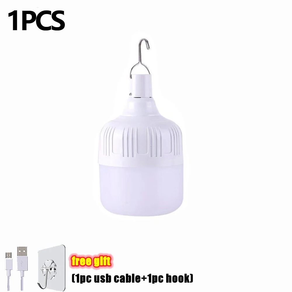 LED-Notbeleuchtung für Höhle Innenbereich, Haken, für Höhle Außenbereich, USB wiederaufladbar, multifunktional, tragbar, Laternen, Notfalllampe, Grill, Camping, Nachtlampe: Blau / Beige