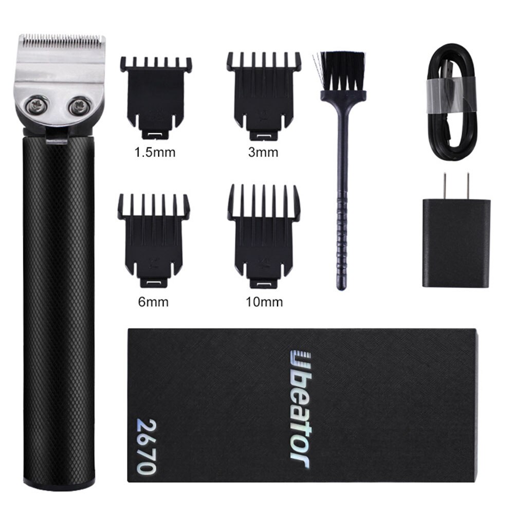 Electric Clipper Hair Mower Trimmer Beard Shaver Haircut Machine Hairstyle Cutting Buddha Barber Rechargeable Men