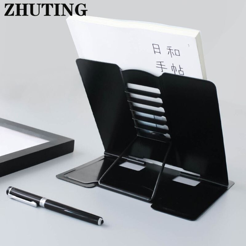 Portable Metal Adjustable Reading Book Holder Support Document Shelf Bookstand Book Stand