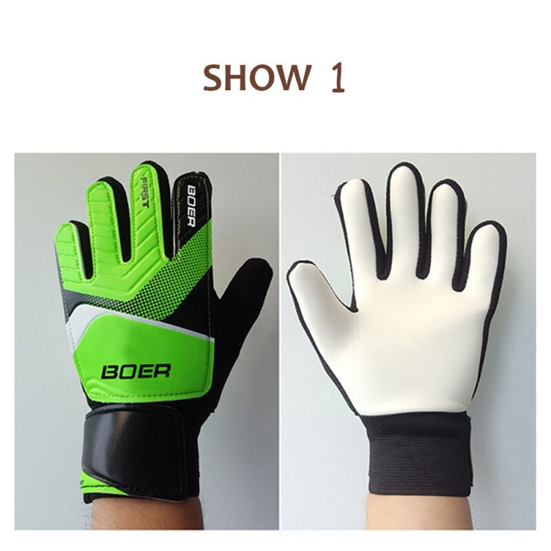 1 paar Verdicken Nicht-Unterhose Gummi FußBall Torwart Handschuhe Torwart FußBall Finger Knochen Schutz Schutz Handschuhe Begginers Getriebe