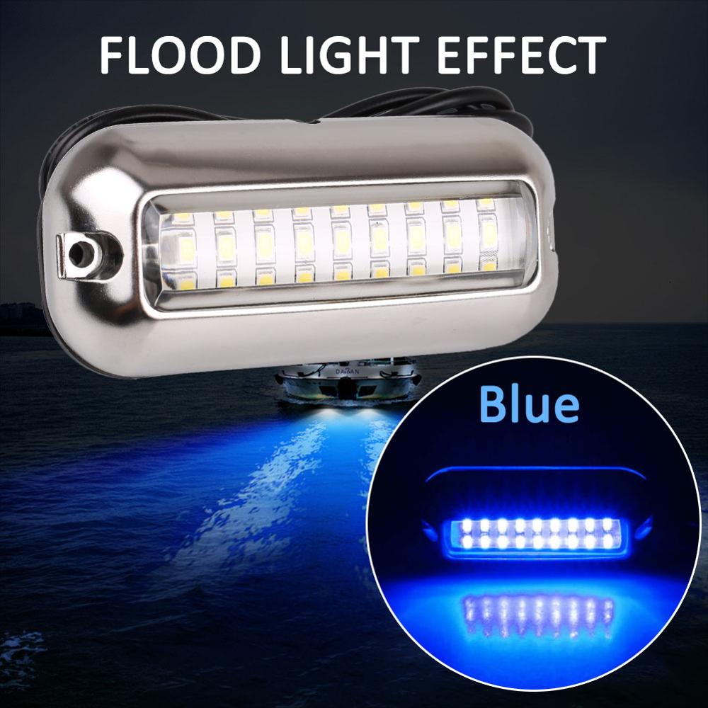 27 Led Onderwater Vissen Licht 12V Boot Bovenlicht Nachtlampje Water Landschap Verlichting Voor Marine Boot Accessoires Marine