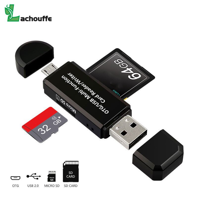 Micro-usb-otg 2 in 1 usb -2.0- adapter-sd-kartenleser für android-smartphones, tablets und pcs (speicherkartenlesegerät)