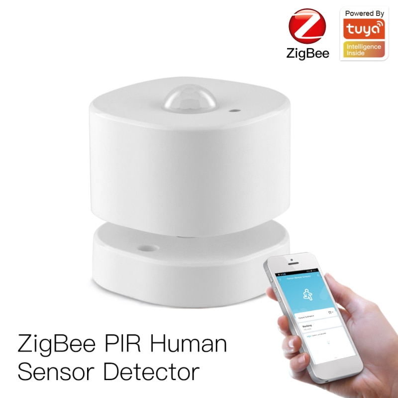 Tuya ZigBee Human Sensor Detector PIR Motion Sensor Smart Home Tuya App Control Smart Body Movement Sensing Detector