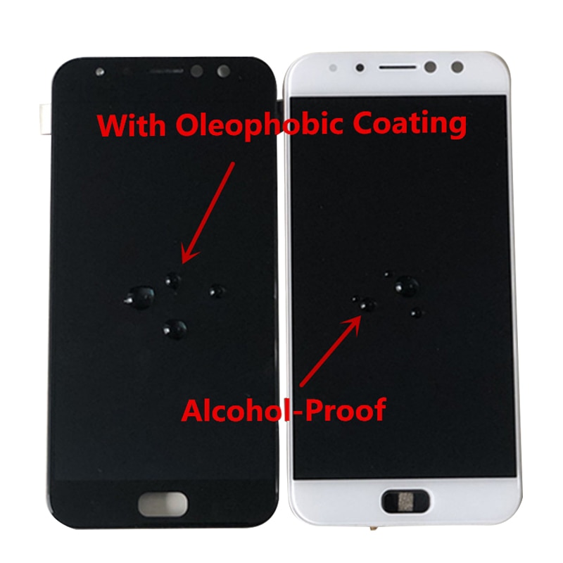 5.5 "Originele Amoled M & Sen Voor Asus Zenfone 4 Selfie Pro ZD552KL Lcd-scherm Frame + Touch panel Digitizer Voor Asus ZD552KL