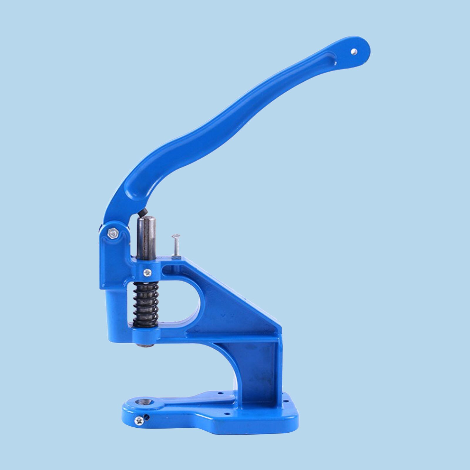 Kit de máquina prensa de mano de ojales de alta resistencia, herramienta para pancartas, ojal de ojal, agujeros para cinturones, bolsas, cortinas, tiendas