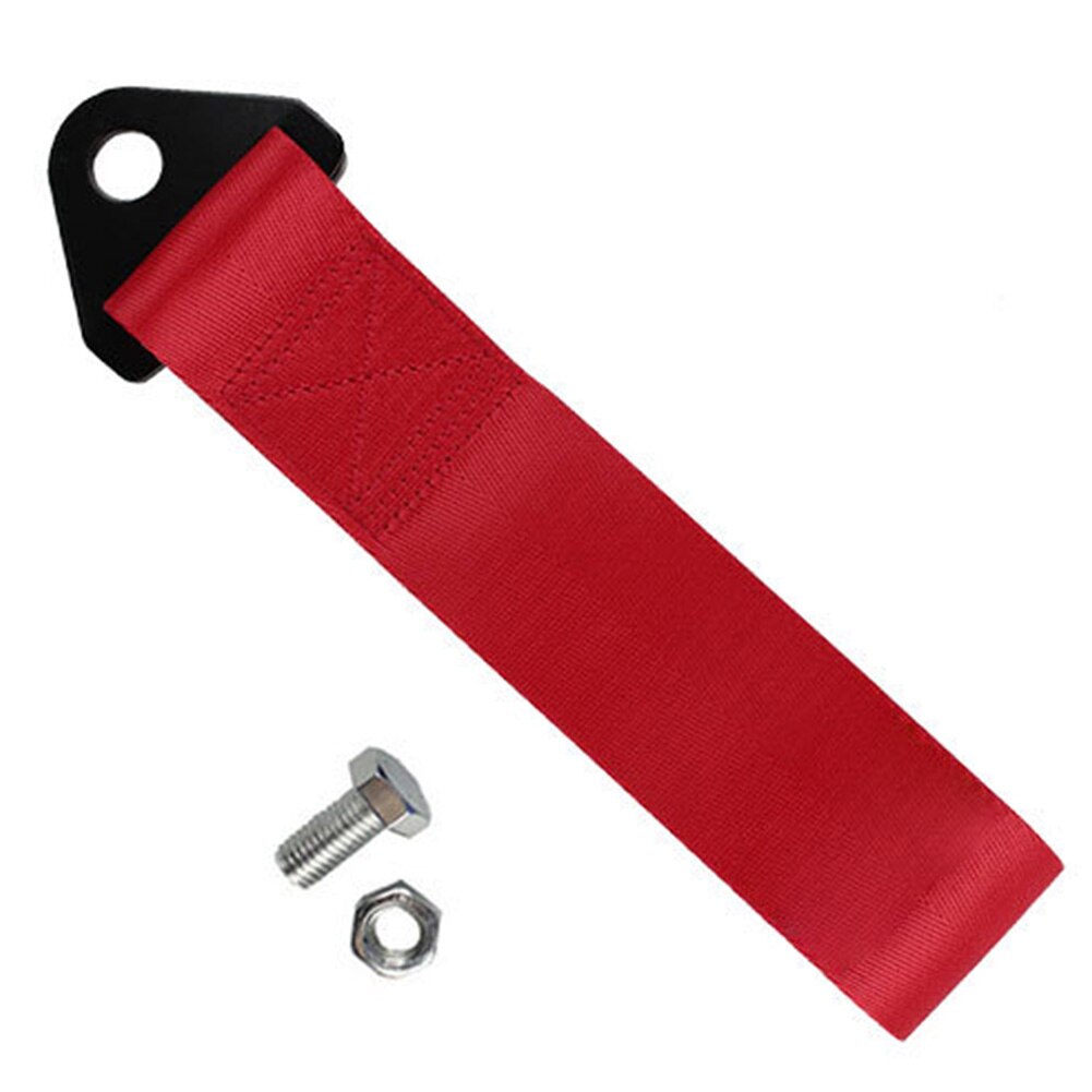 26cm Towing Rope High Strength Nylon trailer Tow Ropes Racing Car Universal Tow Eye Strap Tow Strap Bumper Trailer: Red