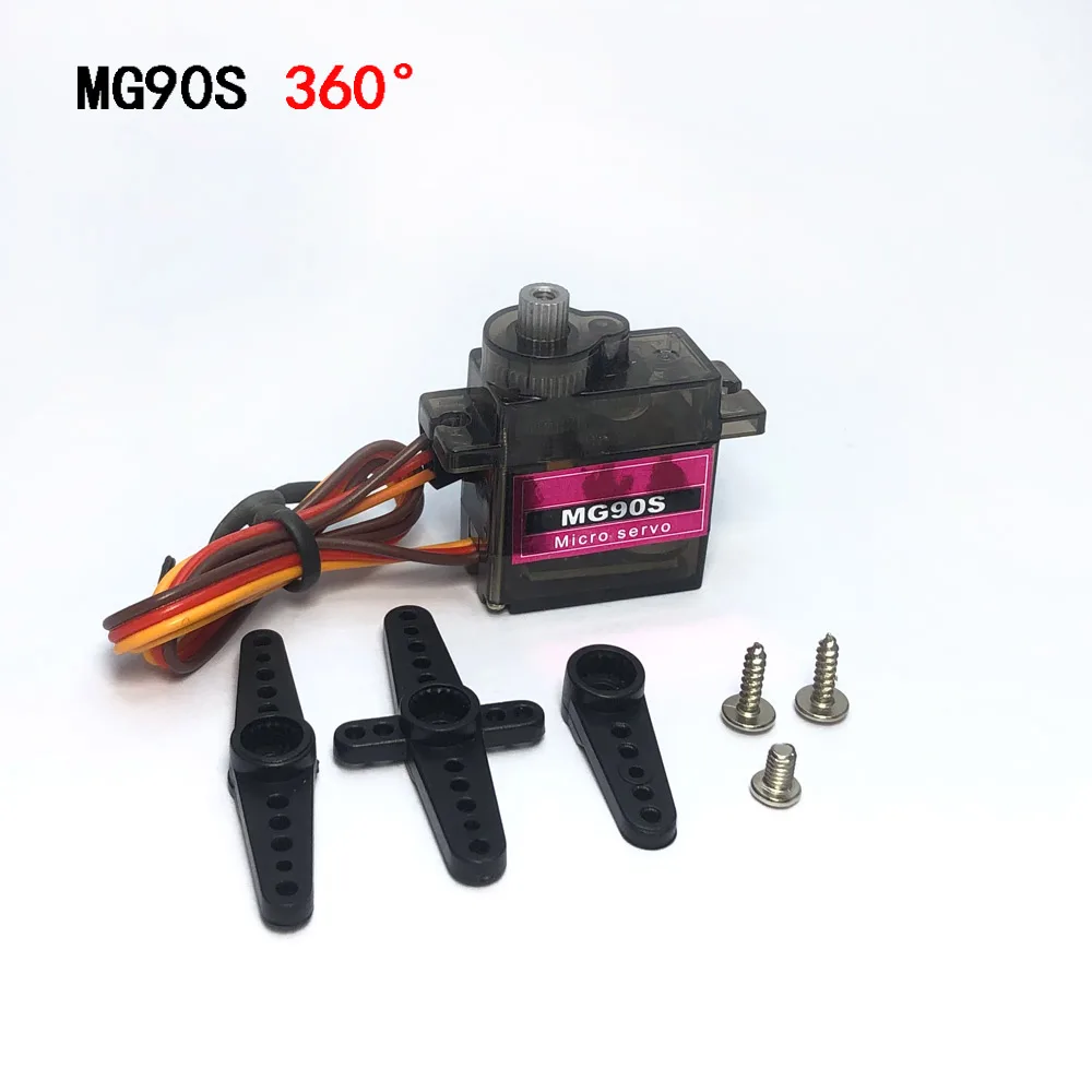 Mg90s sg90 9g digital mini mikro servo 180/360 grader til rc helikopter fly mini båd bil  mg90 9g trex 450 rc robot: Grøn