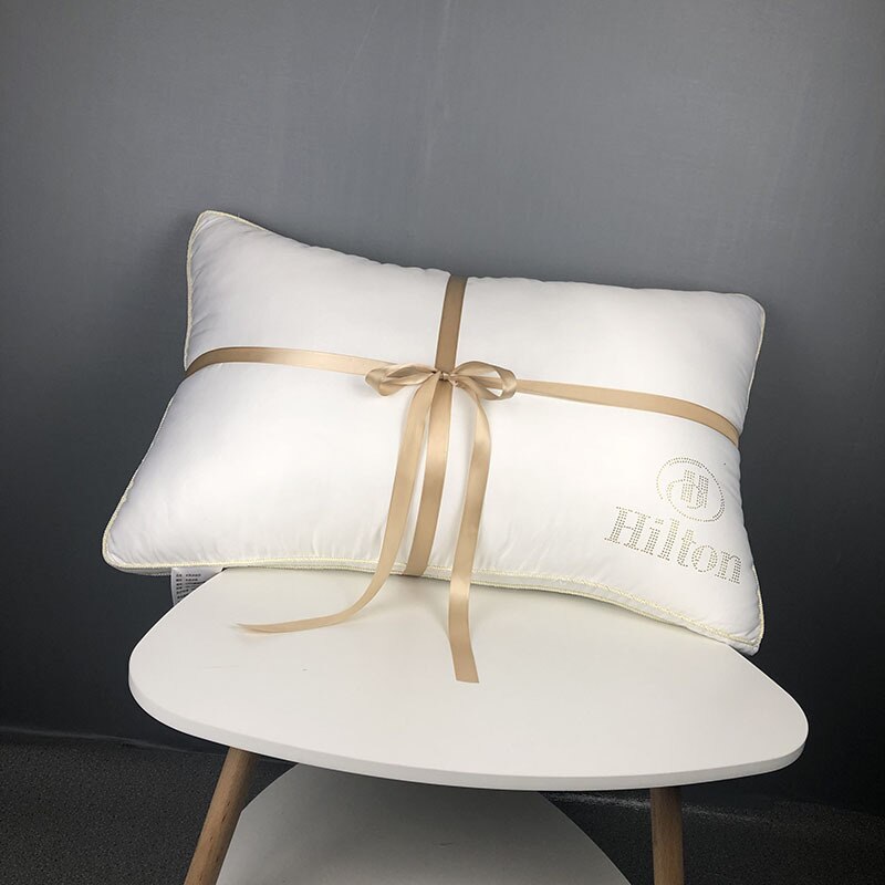 48x74cm maison Textile velours oreiller noyau luxe fleur chaude oreiller pour hôtel literie plume coussin noyau: White / 48x74cm (950g) 1pc