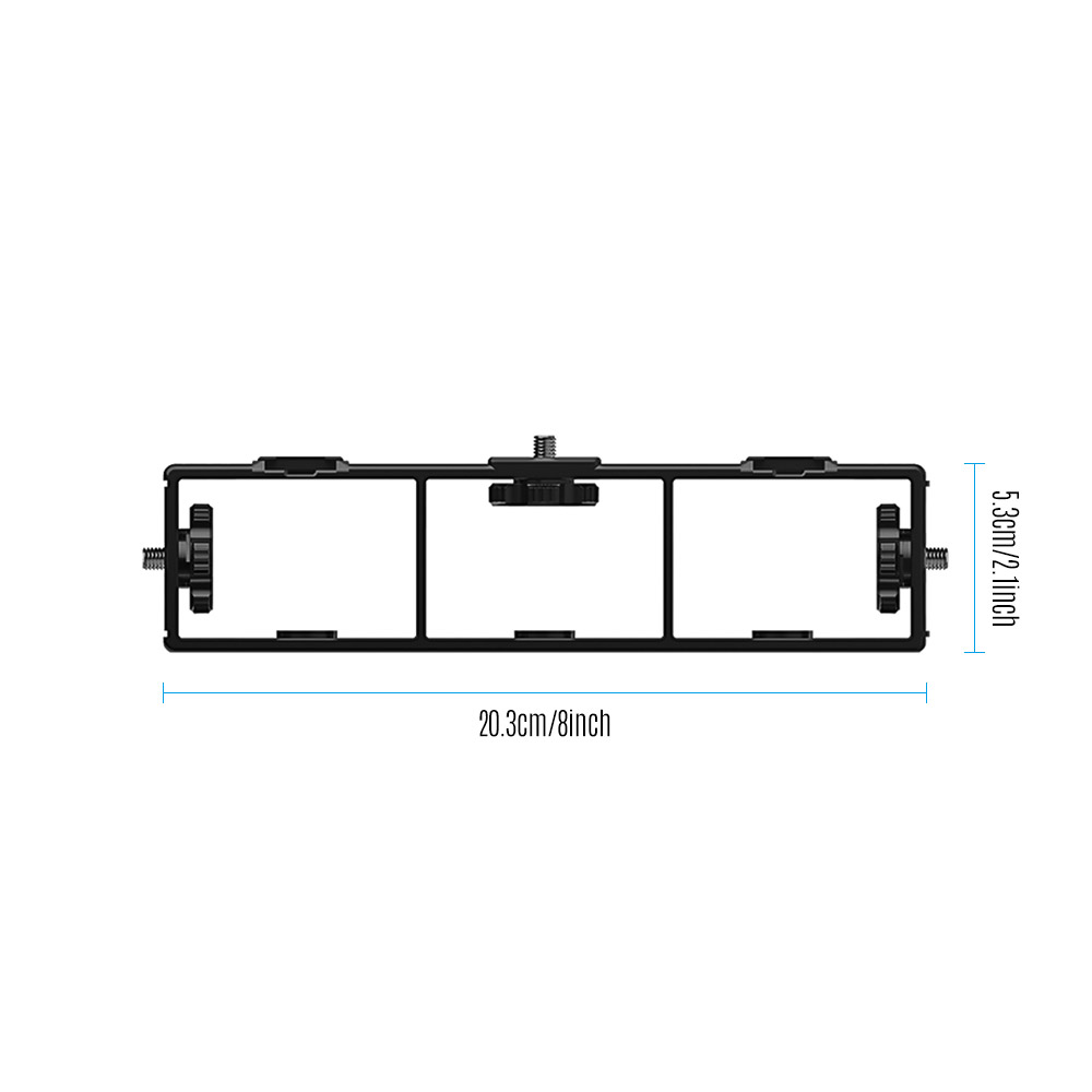 Extension Photography Bracket Cage Holder Rig with Screw Mount Flash Bracket for Video Microphone Monitor Phone Clamp Tripod