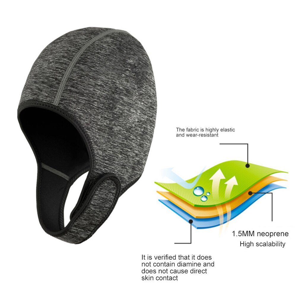 Neoprene Adjustable Beanie for Surfing Diving Kayak Rafting Snorkel Swimming Cap FK88