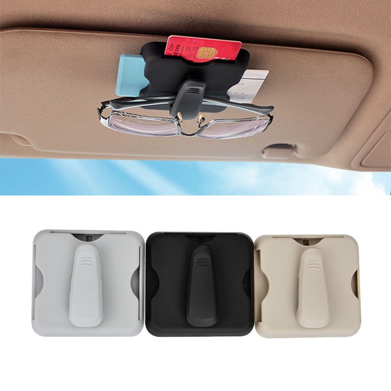 Auto Bril Case Zonneklep Bril Clip Zonnebril Houder Ic Card Clip Organizer Auto-Styling Auto Accessoires Interieur Voor vrouwen