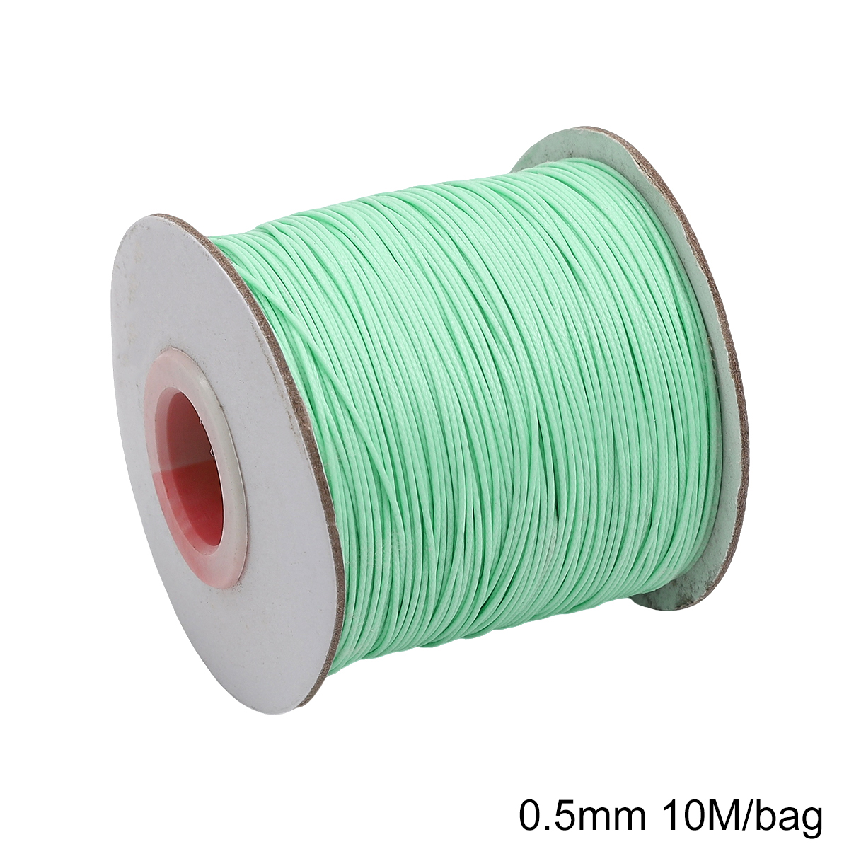 Cordão de algodão encerado coreano 0.5mm, fio encerado, colar, corda, contas para pulseira diy, descobertas de fabricação de jóias, 10 m/lote: Transparente