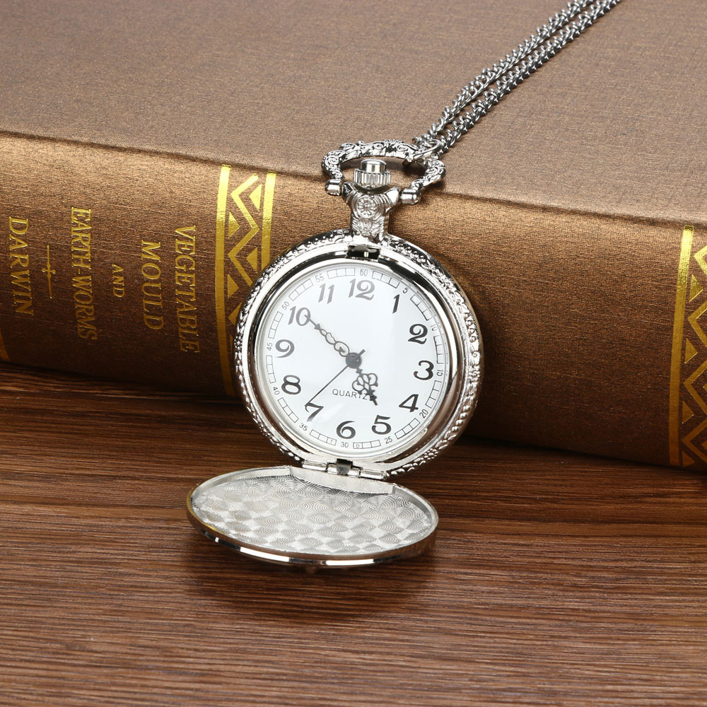 Vintage kæde retro den største lommeur halskæde til bedstefar far ur ur relogio de bolso  #4 d 23