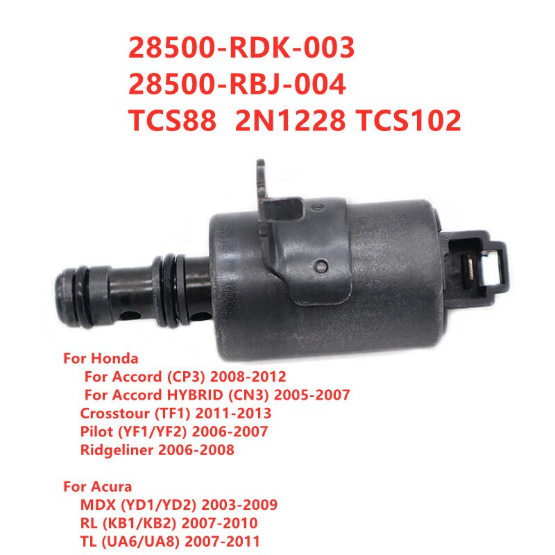 Voor Accord Pilot Ridgeline Mdx Tl Rl Transmissie Shift Solenoid 28400-RDK-003 28500-RDK-003 Originele Gebruikt: Black 28500-RDK-003
