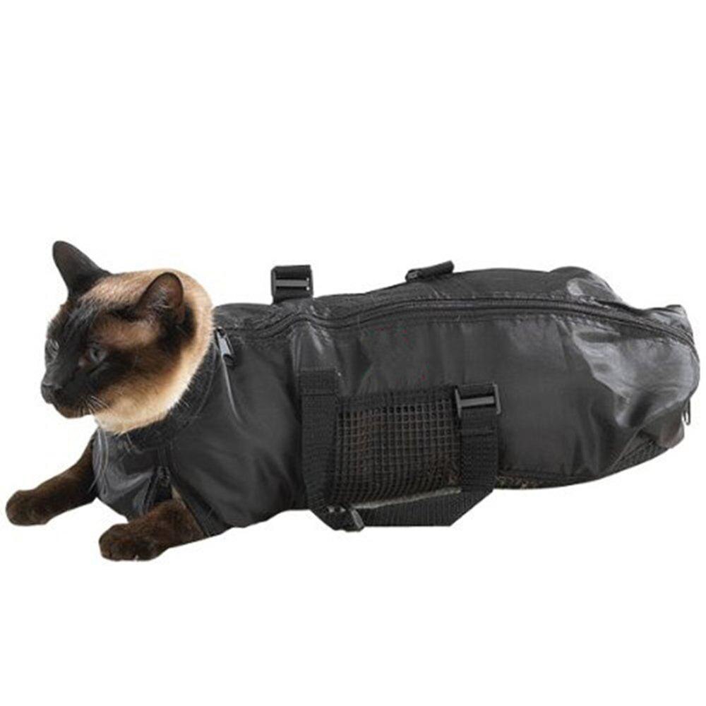 Verstelbare Mesh Kat Grooming Bad Tas Katten Wassen Zakken Carrier Voor Huisdieren Anti-Bite Anti-Kras Bag: Default Title