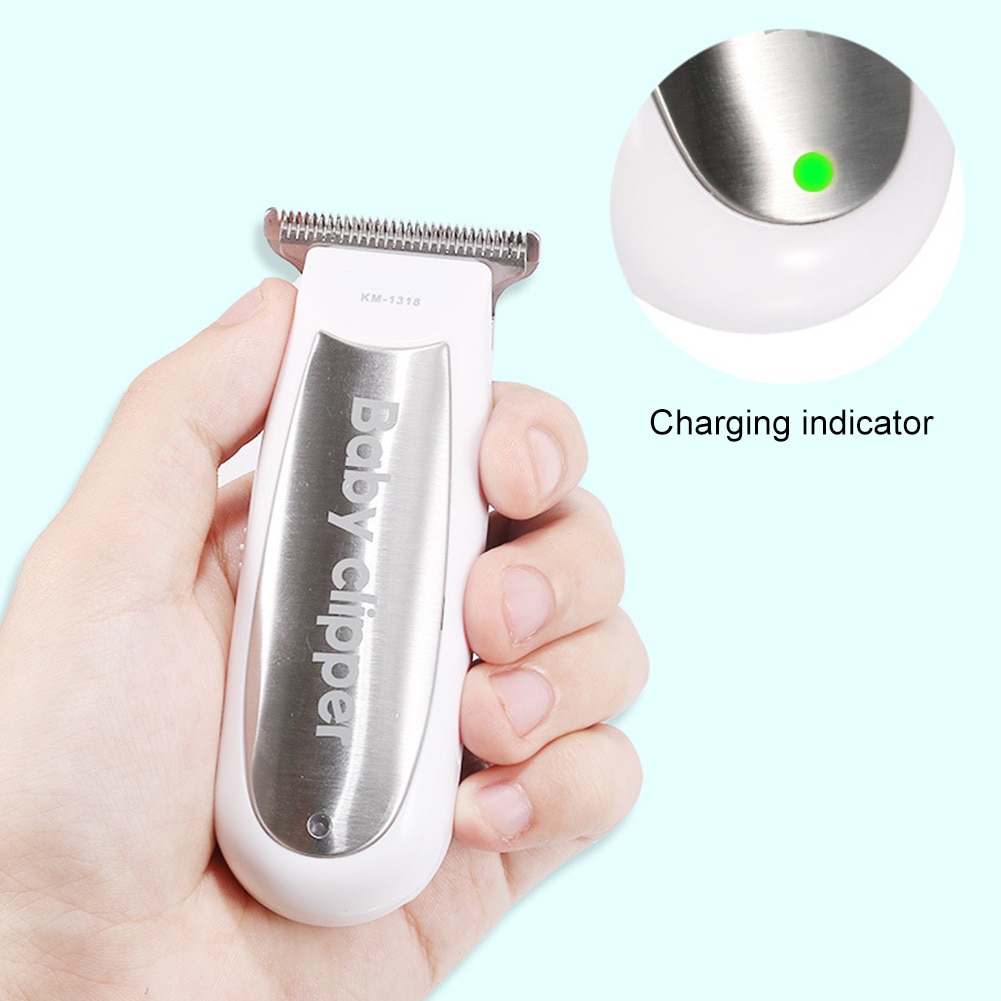 Electric Waterproof Portable Trimmer Low Noise Shaver Silent Cutting Baby Hair Clipper Washable Toddler Haircut Barber Cordless