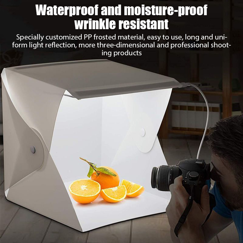 Lightbox Light Box Mini Fotostudio Box 23*22*24 cm Fotografie Box Licht Studio Schieten Tent Box Kit Meerdere Kleur Achtergronden