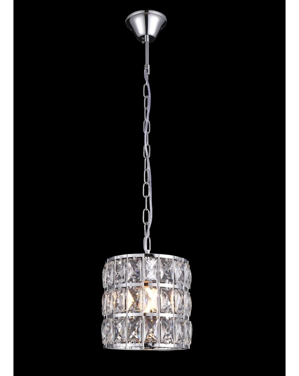 Plafond Lamp. Hanger. Gloeilampen E27 60 W. Metaal En Kristal. Chroom Kleur. Ref. 9021/Bch