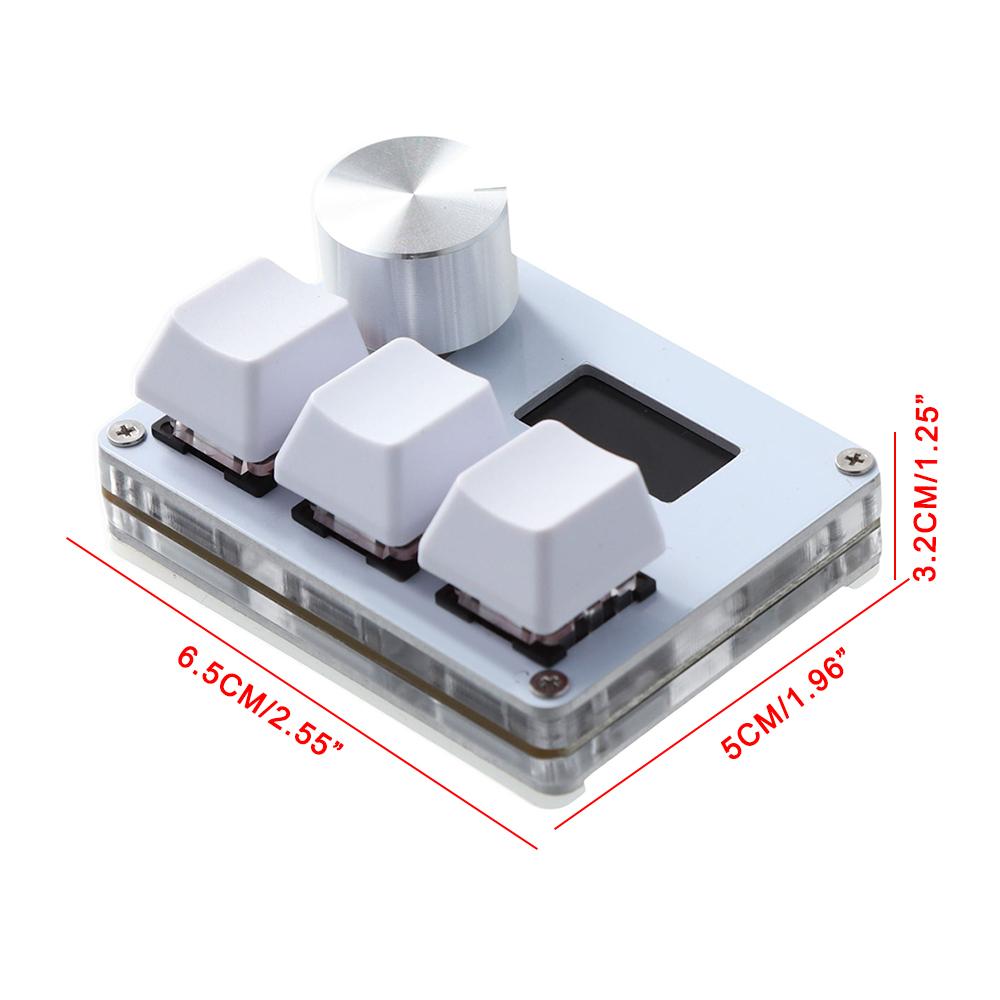 SayoDevice OSU-toetsenbord O3C Rapid Trigger Hall-schakelaars Magnetische rode schakelaars Toetsenbord met knop Scherm Kopiëren Plakken Shotcut