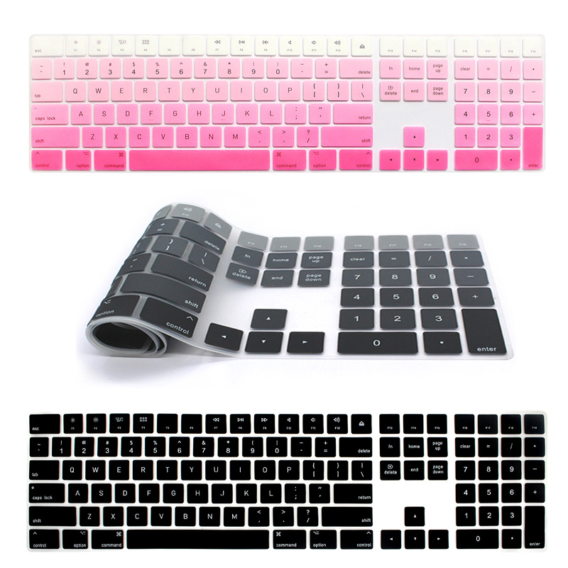 Magic Keyboard with Numeric Keypad MQ052LL/A A1843 Soft Silicone Skin Keyboard Cover For Apple Magic Keyboard