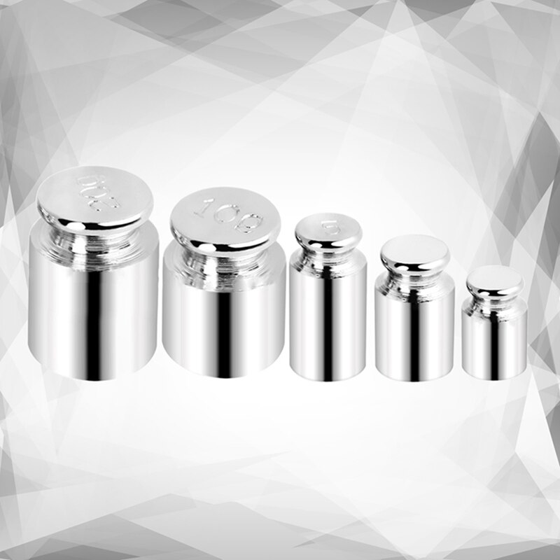 5pcs/set Precision Calibration Set Chrome Plating Scale Weights Set 1g 2g 5g 10g 20g Grams For Home Tools
