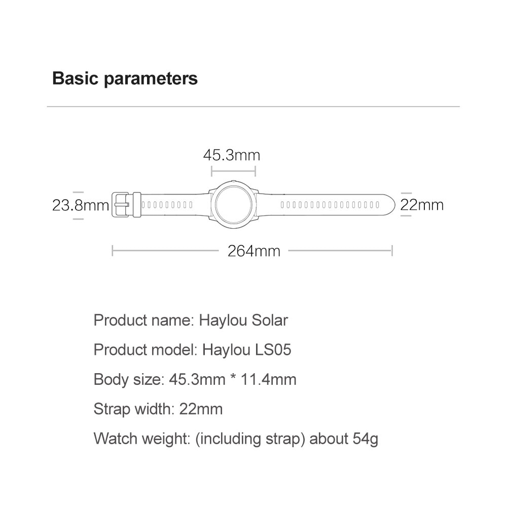Haylou Solar Smart Uhr LS05 12 Sport Modus Metall Herz Rate Schlaf Monitor IP68 Wasserdichte IOS Android Bluetooth Globale Version