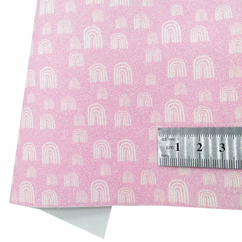 Pink Chunky Glitter Leather Leopard Velvet Fabric Pink Mirror Patent Synthetic Leather Vinyl Fabric For Bows DIY 21x29CM Q737: 18