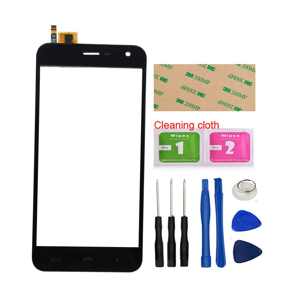 Panel táctil móvil para Homtom HT3 pantalla táctil de cristal para Homtom HT3 Pro pantalla táctil de cristal frontal 5,0 "herramientas 3M pegamento