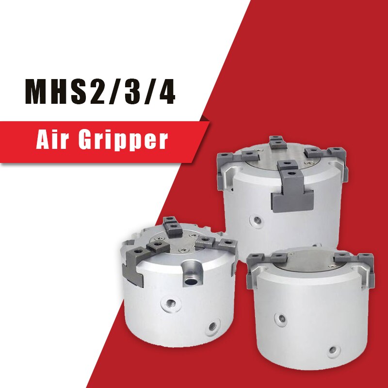 MHS2 MHS3 MHS4 Air Gripper 2/3/4 Finger Cylinder 16D 20D 25D 32D 40D 50D 63D 80D 100D Parallel Double Action Rotating Cylinder