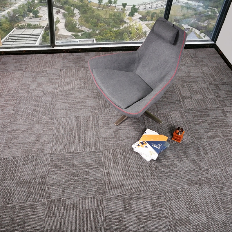 Useful High Density Adhesive Carpet Tiles Commercial Grade Heavy Flooring Office Cover Mat Fabric Office Home Room 50*50cm