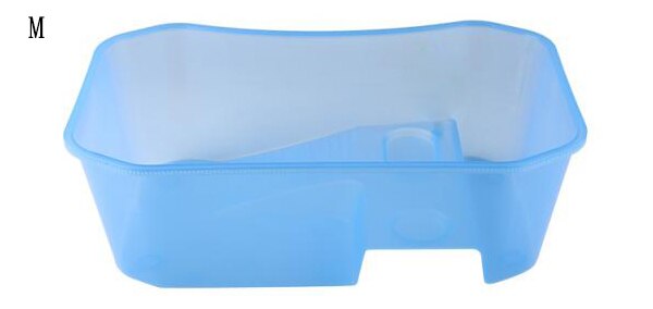 Petshy Reptile Tortoise Turtle Tank Vivarium Box Aquarium Tank with Basking Ramp Plastic Open Reptiles Amphibians Breeding Box: Blue-M